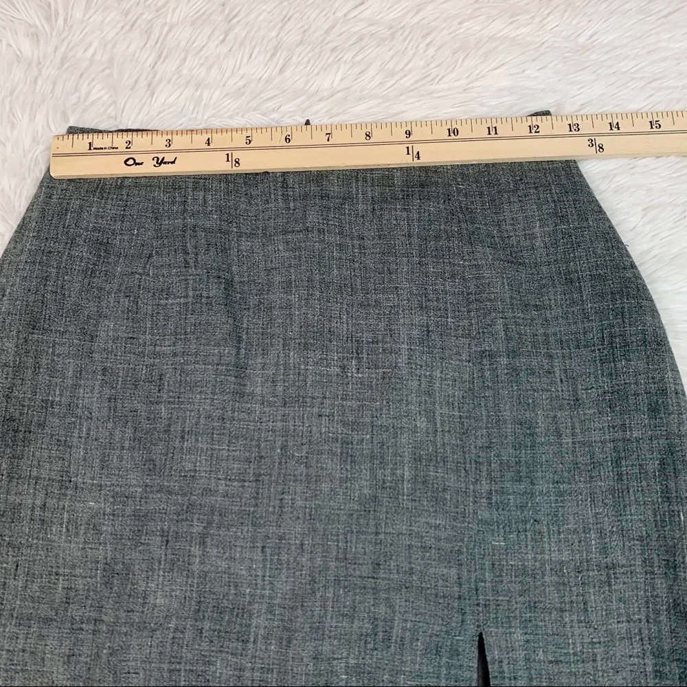 Michael Kors slit-front pencil‎ Skirt knee length in gray Made in Italy